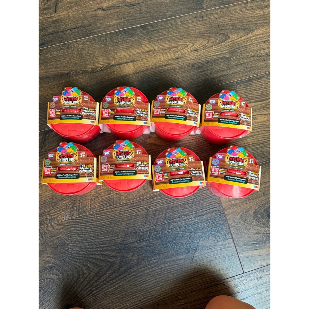Lot of 8 Crazy Fun Mystery Dumpling Treasure Edition Blind Bag Surprise Toys
